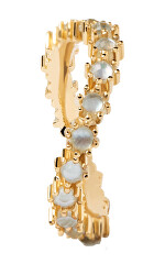 Elegantní pozlacený prsten se zirkony BLUE TIDE Gold AN01-460