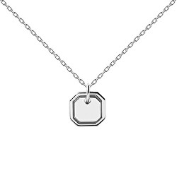Elegantný strieborný náhrdelník OCTET Silver CO02-435-U (retiazka, prívesok)