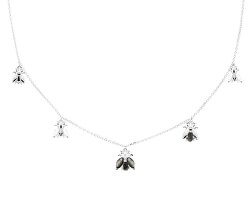Hravý stříbrný náhrdelník s krásnými včeličkami LA BAMBA Silver CO02-201-U