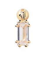 Feiner vergoldeter Single-Ohrring mit Zirkon ALI Gold PG01-723-U