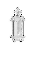 Gyengéd ezüst single fülbevaló cirkónium kővel BEA Silver PG02-786-U - 1 db