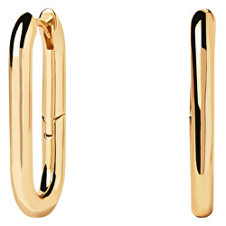 Moderne vergoldete Ohrringe Beat Hoop Essentials AR01-923-U