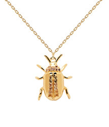Originální pozlacený náhrdelník BALANCE Beetle Amulet CO01-257-U (řetízek, přívěsek)