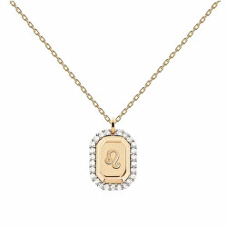 Originální pozlacený náhrdelník Lev LEO CO01-572-U (řetízek, přívěsek)