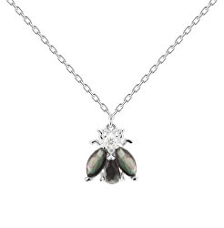Originální stříbrný náhrdelník s překrásnou včelkou ZAZA Silver CO02-198-U