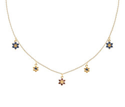 Pozlacený kytičkový náhrdelník pro matku i dceru LES FILLES Gold CO01-237-U