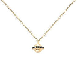 Pozlacený náhrdelník pro matku i dceru SATURN TRIP Gold CO01-234-U (řetízek, přívěsek)