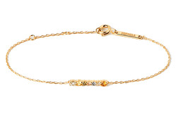 Affascinante bracciale placcato oro con zirconi RAINBOW Gold PU01-788-U