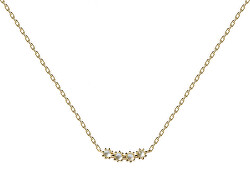 Elegantný pozlátený náhrdelník zo striebra BLUE TIDE Gold CO01-367-U