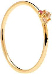Romantický pozlátený prsteň zo striebra ROSÉ BLUSH AN01-192