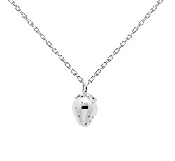 Stříbrný náhrdelník pro matku i dceru Jahoda LA FRAISE Silver CO02-190-U (řetízek, přívěsek)