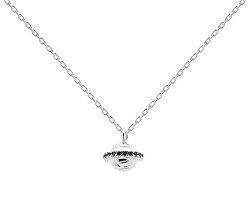 Stříbrný náhrdelník pro matku i dceru SATURN TRIP Silver CO02-234-U(řetízek, přívěsek)