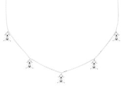 Veselý stříbrný náhrdelník s krásnými včeličkami NEST Silver CO02-200-U