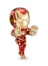 Pandantiv unic placat cu aur Iron Man Marvel Shine 760268C01