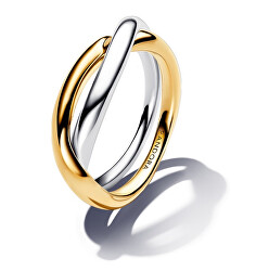 Módní bicolor prsten Shine 163262C00