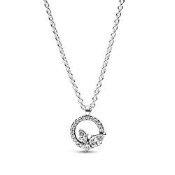 Nádherný stříbrný náhrdelník s kubickými zirkony 392620C01-45