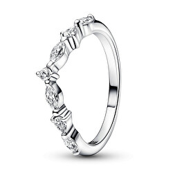 Okouzlujicí stříbrný prsten se zirkony 192390C01