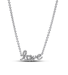 Originální stříbrný náhrdelník Love Moments 393076C01-45