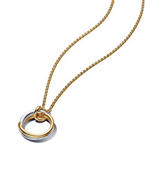 Elegantní bicolor náhrdelník Shine Essence 363882C00