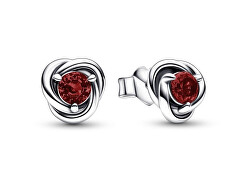 Eleganti orecchini in argento con zirconi rossi 292334C06