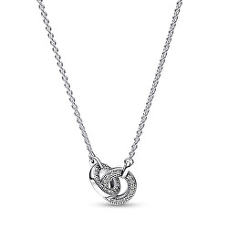 Collana elegante in argento con anelli Signature 392736C01-45