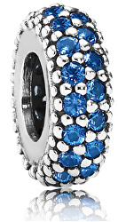  Charm in argento con pavè blu 791359NCB