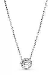 Strieborný náhrdelník s trblietavým príveskom Timeless 396240SK-45