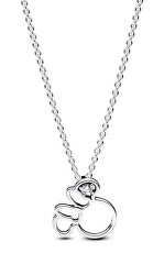 Silberne Halskette Silhouette Minnie Disney 393187C01-45