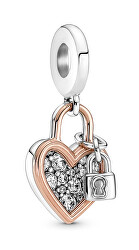 Charm pendente in argento Cuore Pandora Moments 780087C01