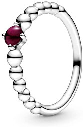 Strieborný prsteň pre ženy narodené v januári 198867C08