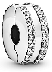 Ezüst csillogó gyöngy cirkónium kövekkel 798422C01