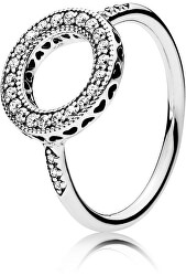 Ezüst csillogó gyűrű 191039CZ