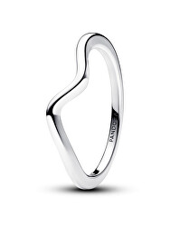 Vlnitý stříbrný prsten Timeless 193095C00