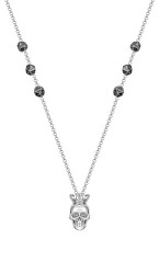 Luxusný oceľový náhrdelník s lebkou Rock Rebel PEAGN0001001