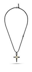 Moderní ocelový náhrdelník s křížkem Crossed Out PEAGN2211313