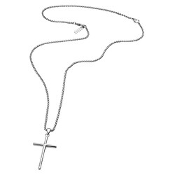 Pánsky oceľový náhrdelník s krížom Wrangel PJ26390PSS/01