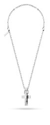 Pánsky oceľový náhrdelník s krížikom Gear PEAGN2211512