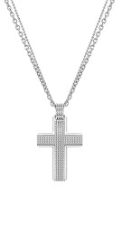Pánsky oceľový náhrdelník s krížikom Urban Rebel PEAGN0001102