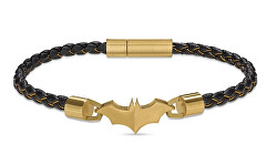 Pánsky kožený náramok Batman Batarang PEAGB0034702
