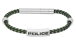 Stilvolles Herrenarmband aus grünem Leder Assault PEAGB0034903