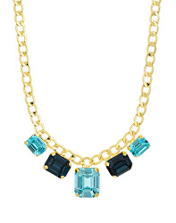 Elegantní pozlacený náhrdelník Santorini s českým křišťálem 2287Y70