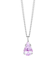 Jemný náhrdelník s fialkovým krištáľom Sweet Drop Candy 2468 56