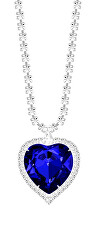 Moderne Halskette Blaues Herz mit böhmischem Kristall 2025 68