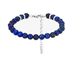 Bracciale in acciaio inossidabile con lapislazzuli Lapis Glamour 7476 68