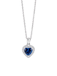 Nežný strieborný náhrdelník so srdiečkom Velvet Heart 5370 68