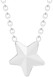Oceľový náhrdelník s matnou hviezdičkou Virgo 7342 10