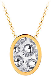 Oceľový náhrdelník s trblietavým príveskom Idared 7361Y00