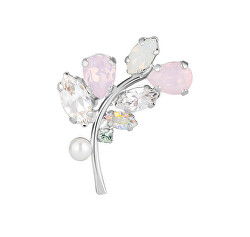 Bezaubernde Brosche mit Kristall und synthetischen Opalen Candy Blossom 2363 70