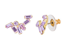 Splendidi orecchini placcati in oro con cristalli Sugarheart Candy Preciosa 2461Y56
