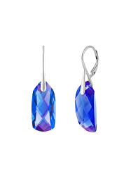 Okouzlující stříbrné náušnice s českým křišťálem Preciosa Crystal Bay Royal Lagoon 6261 58